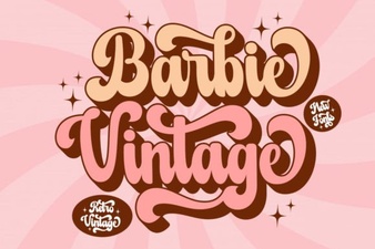 Craft Retro Graphics with Barbie Vintage Fonts