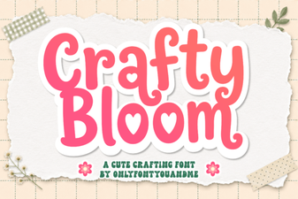 Crafty Bloom Font: Your Creative Projects Await