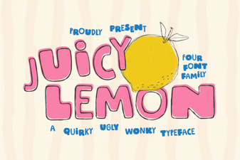 Juicy Lemon Font for Bold & Cheery Design Projects