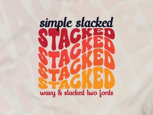 Free Stacked Fonts for Design Projects