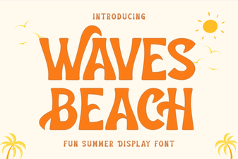 Free Waves Beach Font: a Creative Design Tool