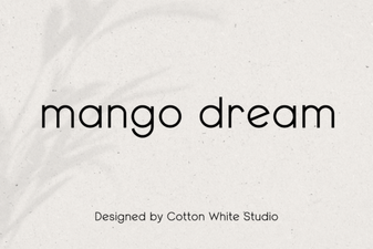 Elevate Your Design with the Mango Dream Font
