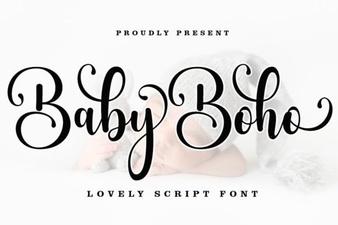 Stylish Fonts for Your Baby's Boho Nursery