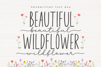 Beautiful Wildflower Fonts for Creative Design Projects