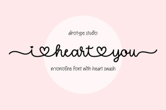 I Heart You Font for Creative Design Projects