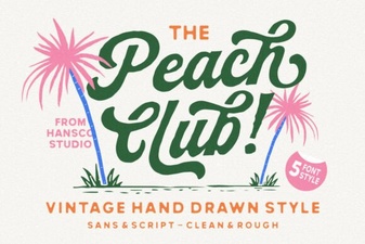 Peach Club Font: Creative Design Projects